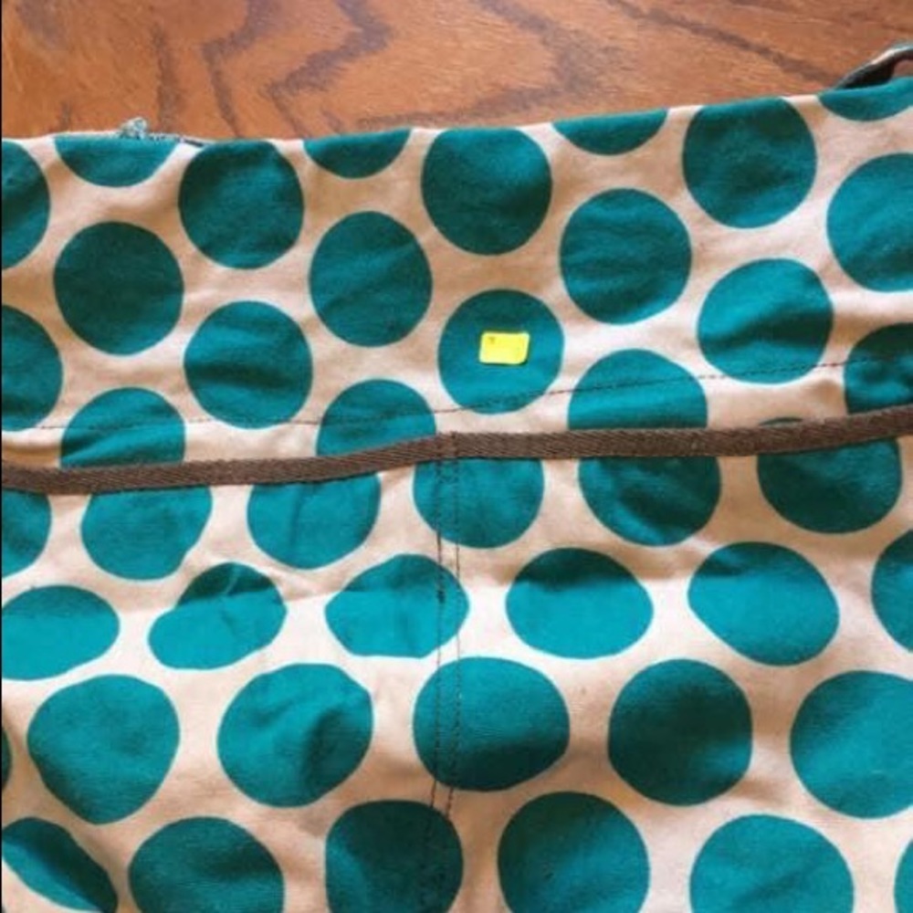 Retro metro fold over bag